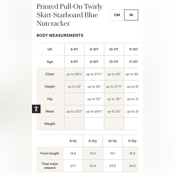 Mini Boden Printed Pull-On Twirly Skirt in Starboard Blue Nutcracker - Picture 11 of 11